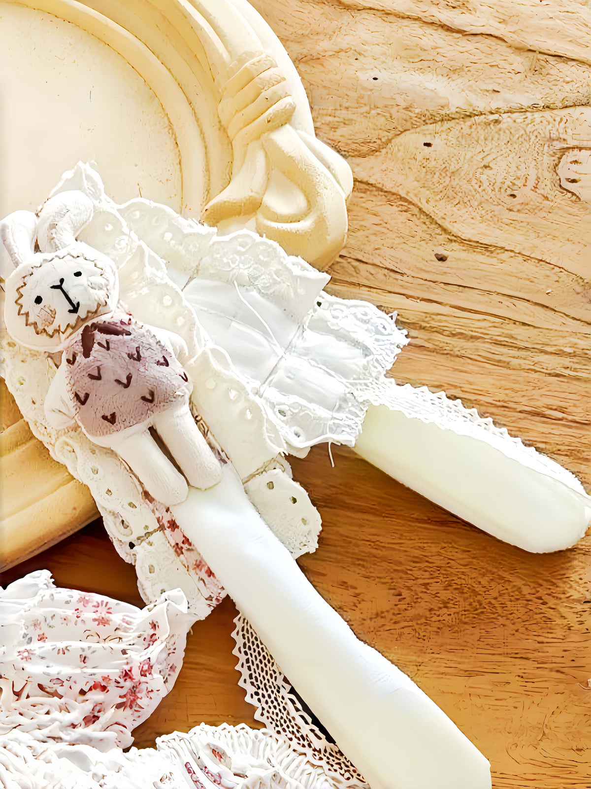 Bunny Whispers 20cm Doll Outfit  3PCS Set – Kawaii Casual Outfit with Accessories, Perfect Gift for Plush Doll Lovers (No Doll)
