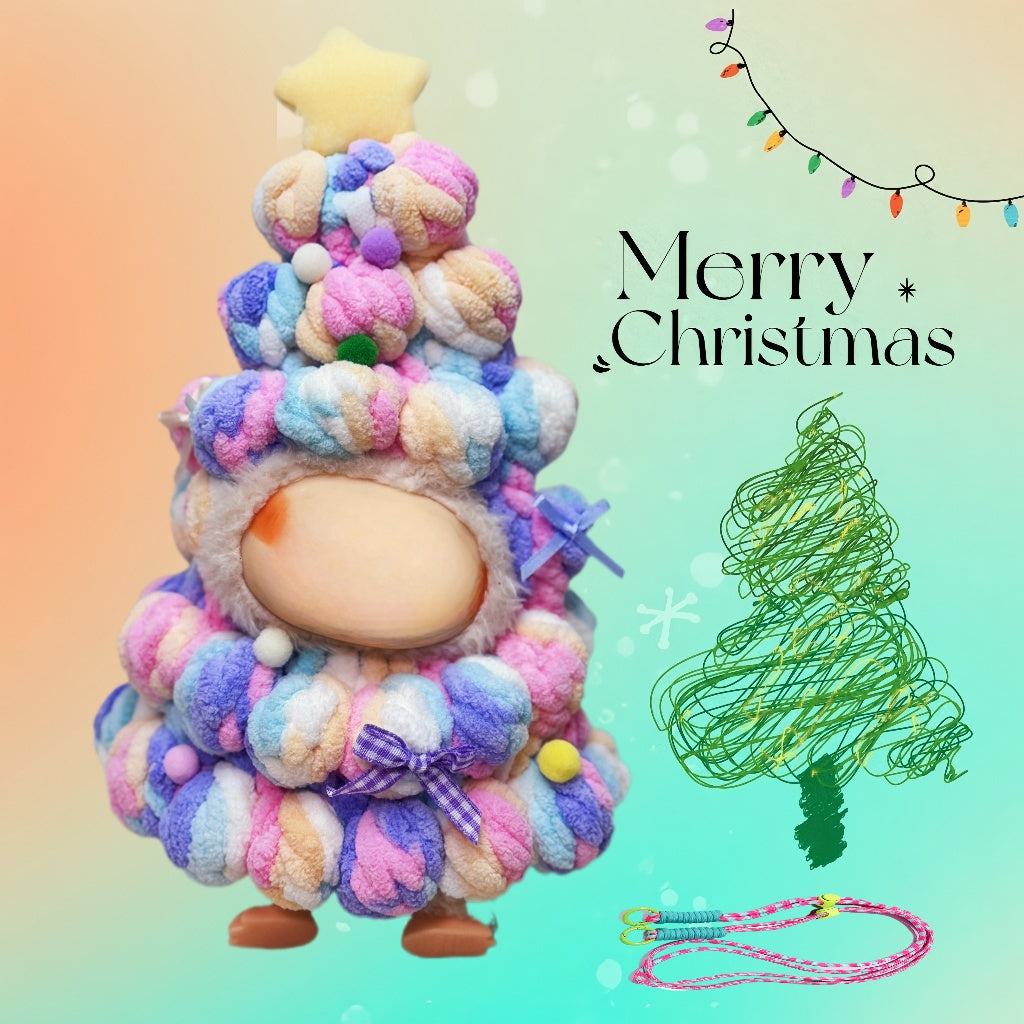 (NO Doll)Doll Outfit Clothes Set for 17cm Dolls, Hand-Knit Fashion Finished Christmas Doll's sweater for Dolls Accessories