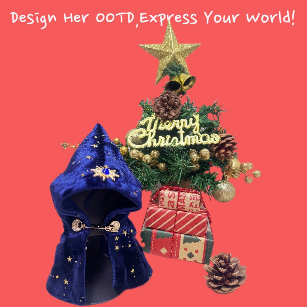 (NO Doll)Doll Outfit Clothes Set for 17cm Dolls, Hand-Knit Fashion Finished Christmas Doll's sweater for Dolls Accessories