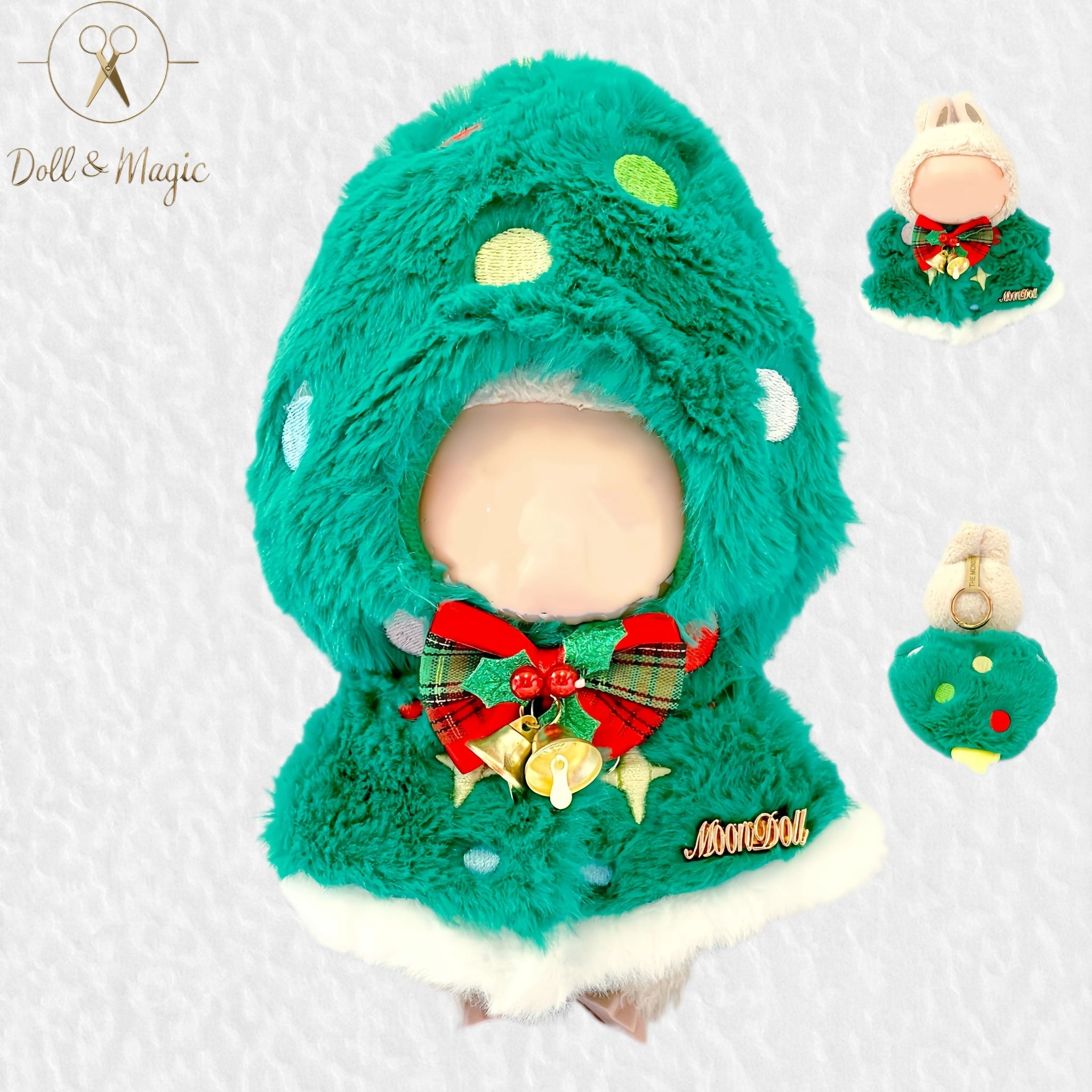 (NO Doll)Doll Outfit Clothes Set for 17cm Dolls, Hand-Knit Fashion Finished Christmas Doll's sweater for Dolls Accessories
