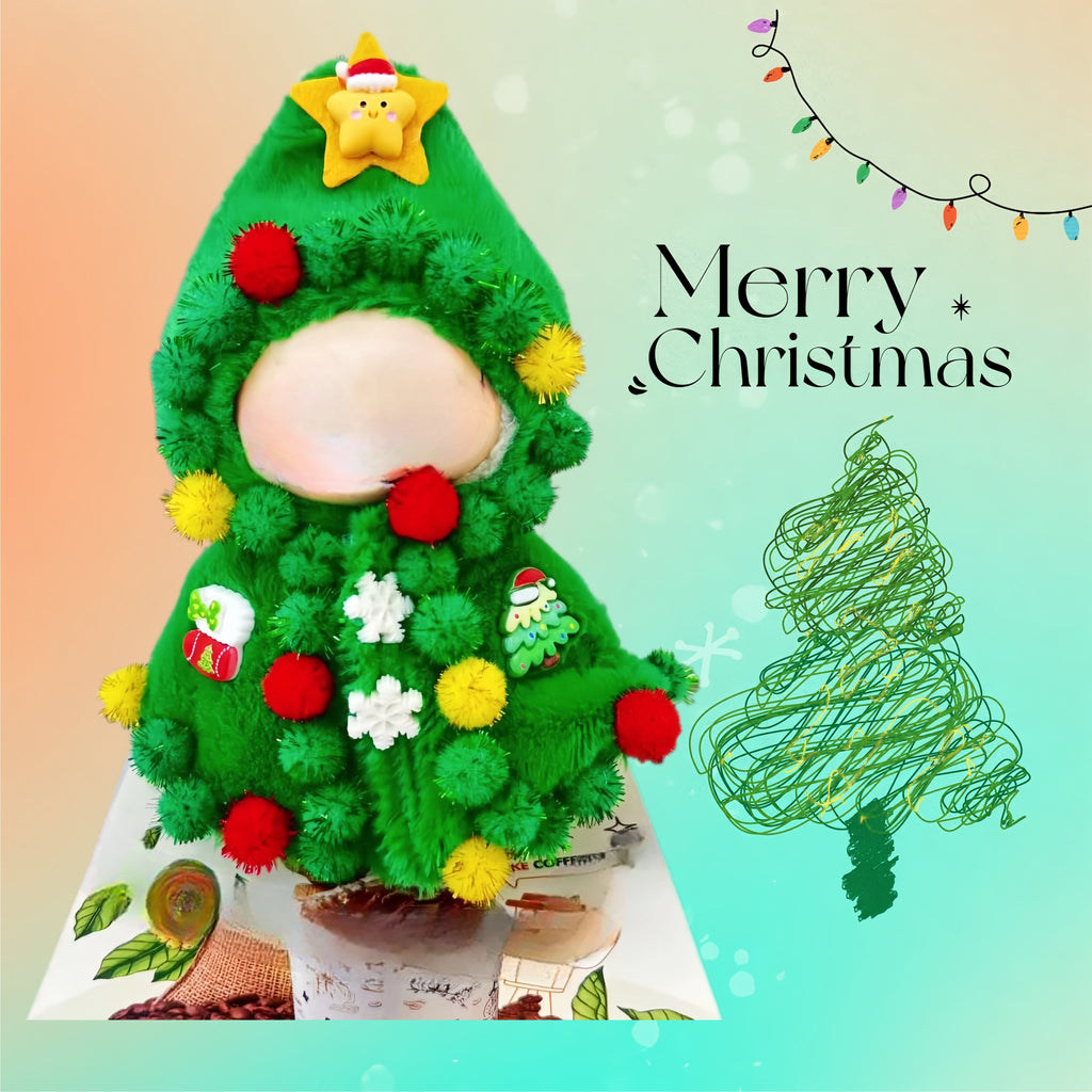 (NO Doll)Doll Outfit Clothes Set for 17cm Dolls, Hand-Knit Fashion Finished Christmas Doll's sweater for Dolls Accessories