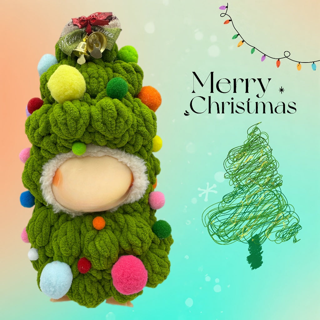 (NO Doll)Doll Outfit Clothes Set for 17cm Dolls, Hand-Knit Fashion Finished Christmas Doll's sweater for Dolls Accessories