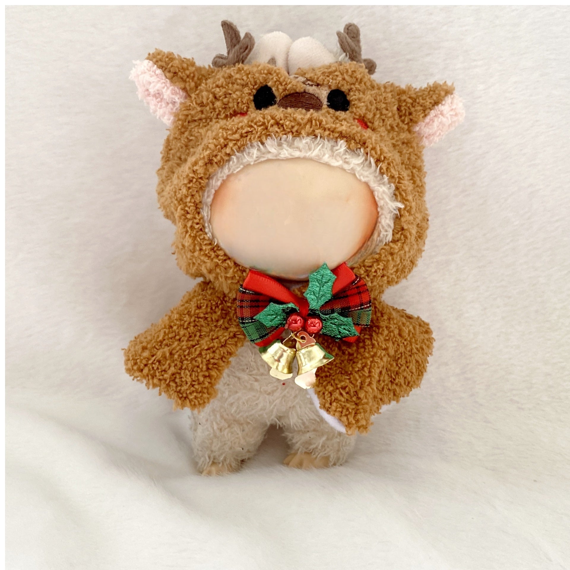 (NO Doll)Doll Outfit Clothes Set for 17cm Dolls, Hand-Knit Fashion Finished Christmas Doll's sweater for Dolls Accessories