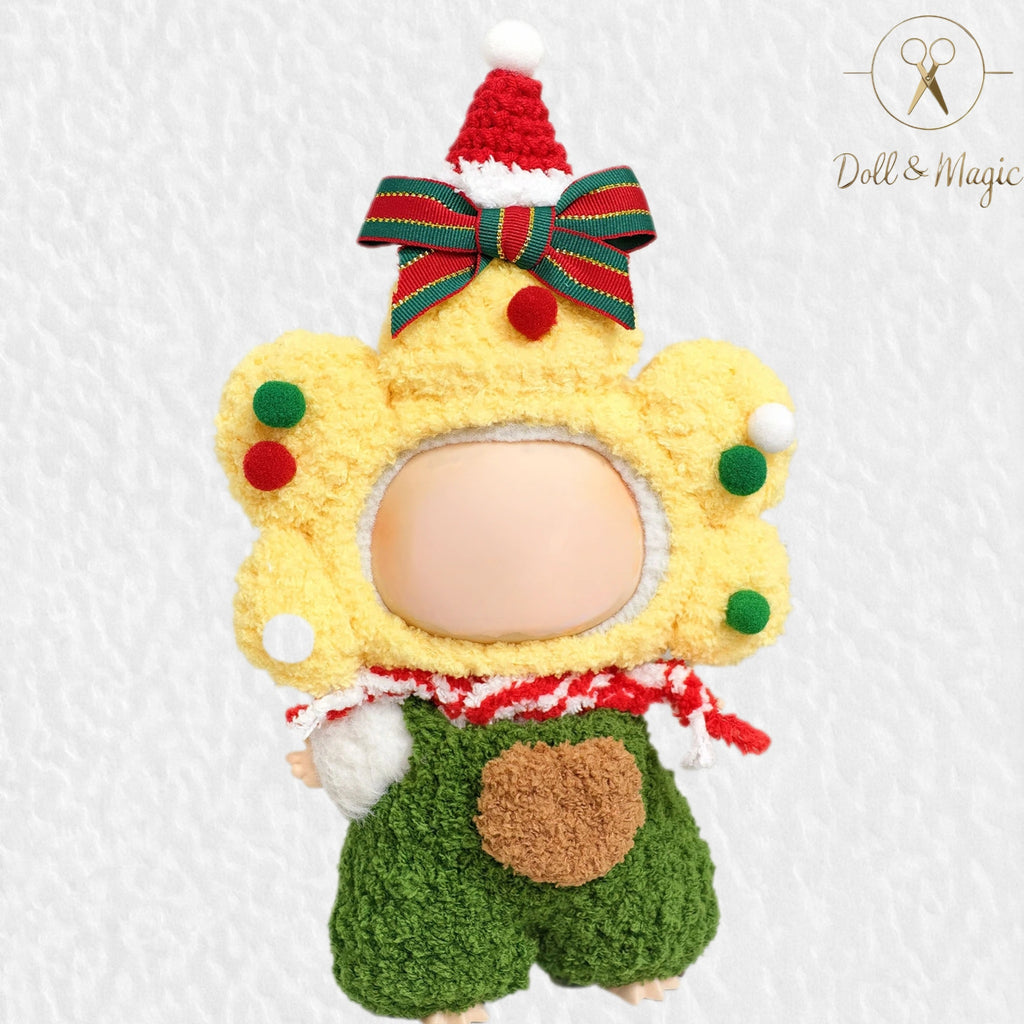 (NO Doll)Doll Outfit Clothes Set for 17cm Dolls, Hand-Knit Fashion Finished Christmas Doll's sweater for Dolls Accessories
