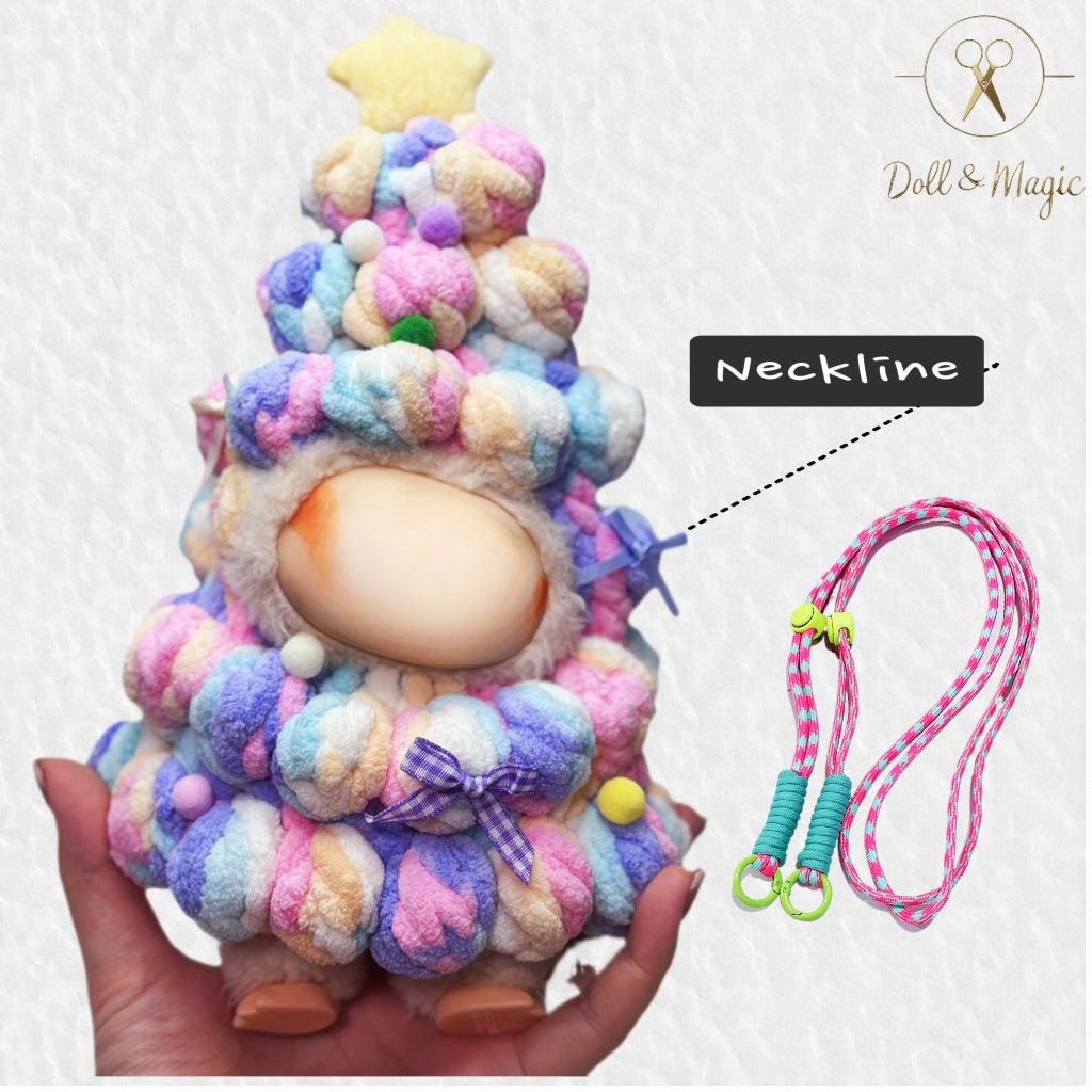 (NO Doll)Doll Outfit Clothes Set for 17cm Dolls, Hand-Knit Fashion Finished Christmas Doll's sweater for Dolls Accessories