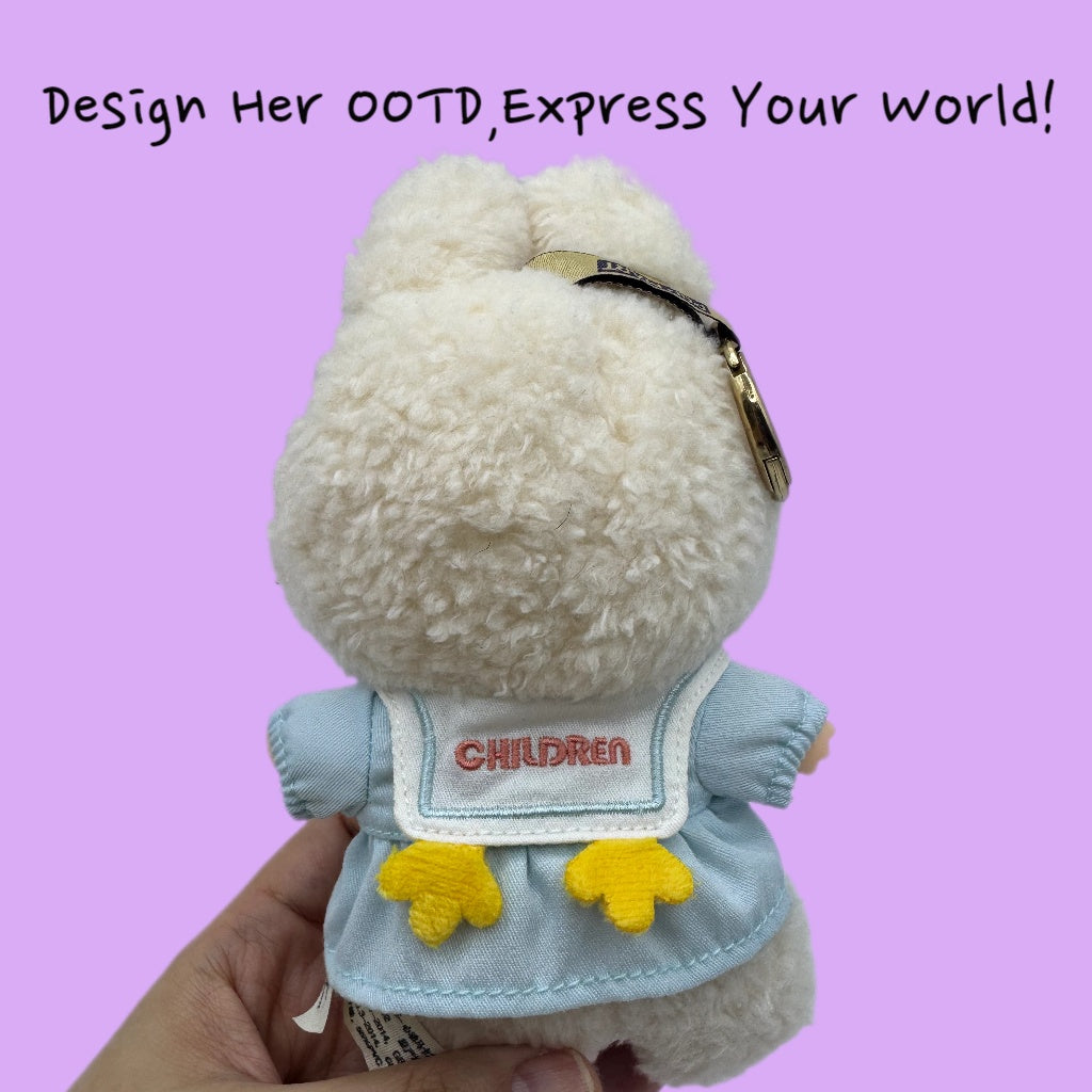 （No Doll)Cute Clothes Set for 17cm Doll – Chic Style Doll Outfit with Hat and Coat – Kawaii Doll Clothes Accessories for Collectors & Fans