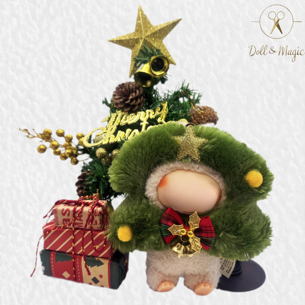 (NO Doll)Doll Outfit Clothes Set for 17cm Dolls, Hand-Knit Fashion Finished Christmas Doll's sweater for Dolls Accessories