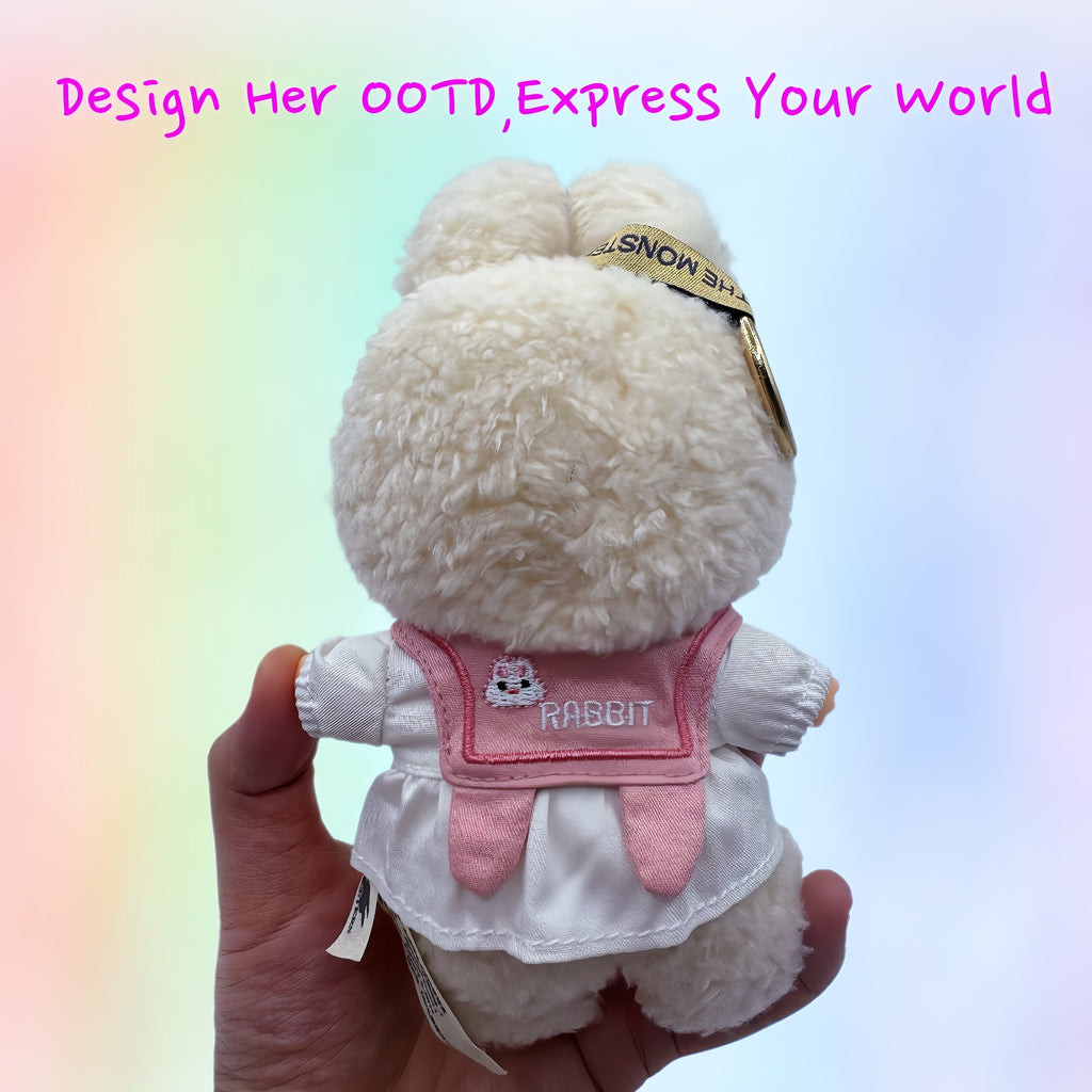 （No Doll)Cute Clothes Set for 17cm Doll – Chic Style Doll Outfit with Hat and Coat – Kawaii Doll Clothes Accessories for Collectors & Fans