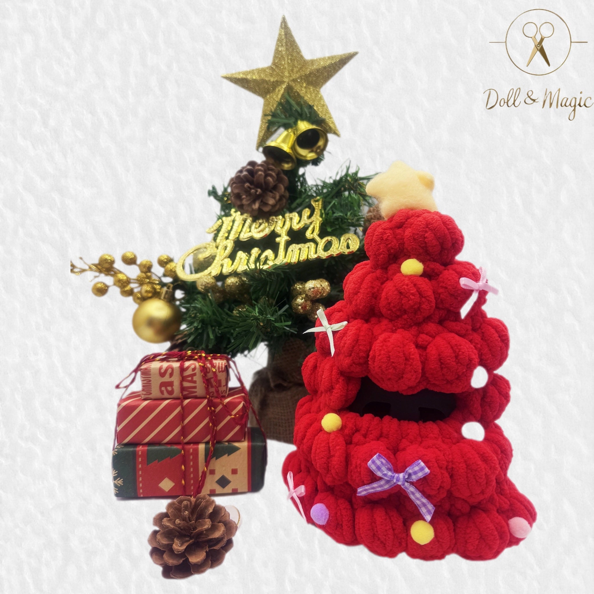 (NO Doll)Doll Outfit Clothes Set for 17cm Dolls, Hand-Knit Fashion Finished Christmas Doll's sweater for Dolls Accessories