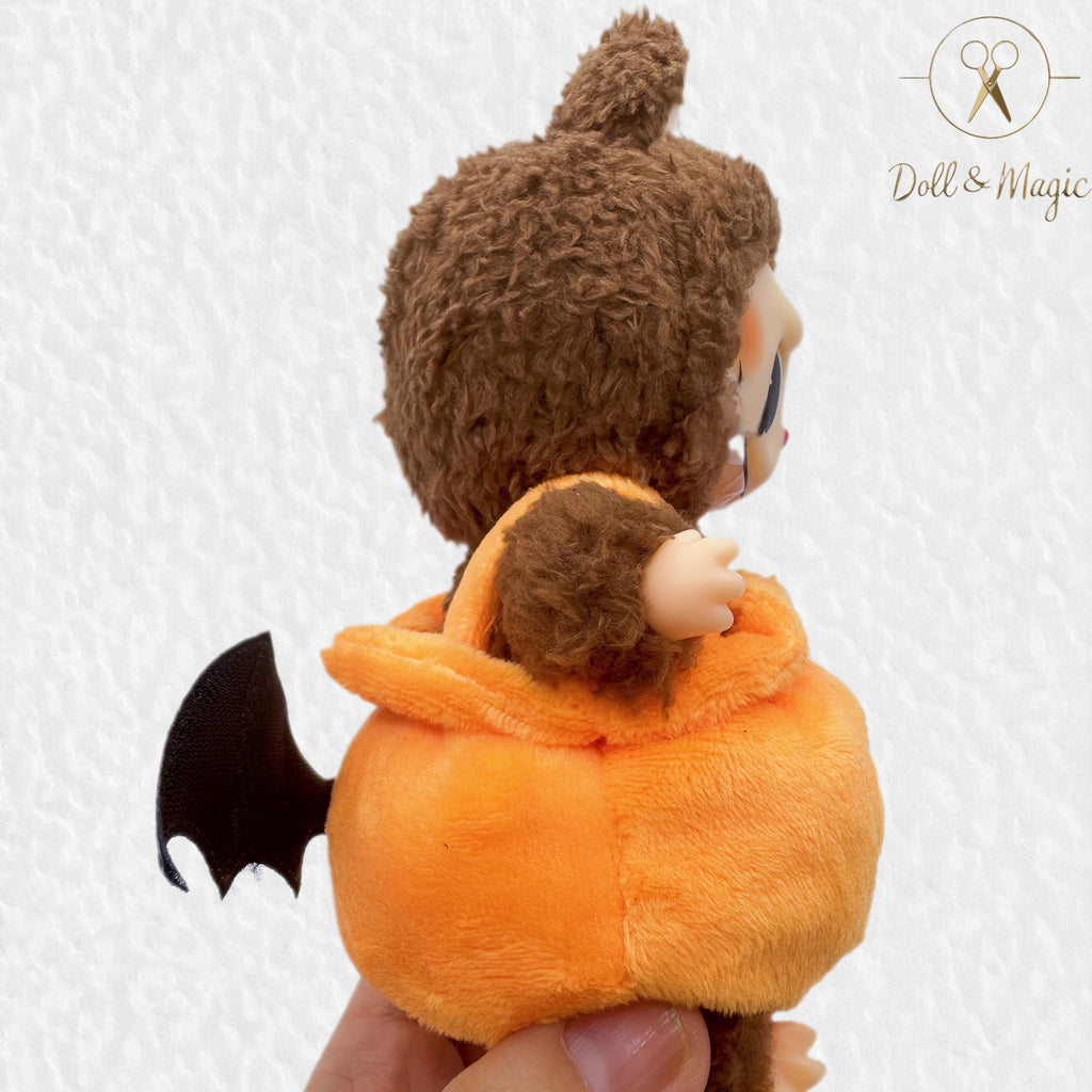 (NO Doll) Doll Outfit Clothes Set for 17cm Dolls, Premium Fashion Halloween Pumpkin Witch Hat for Dolls Accessories