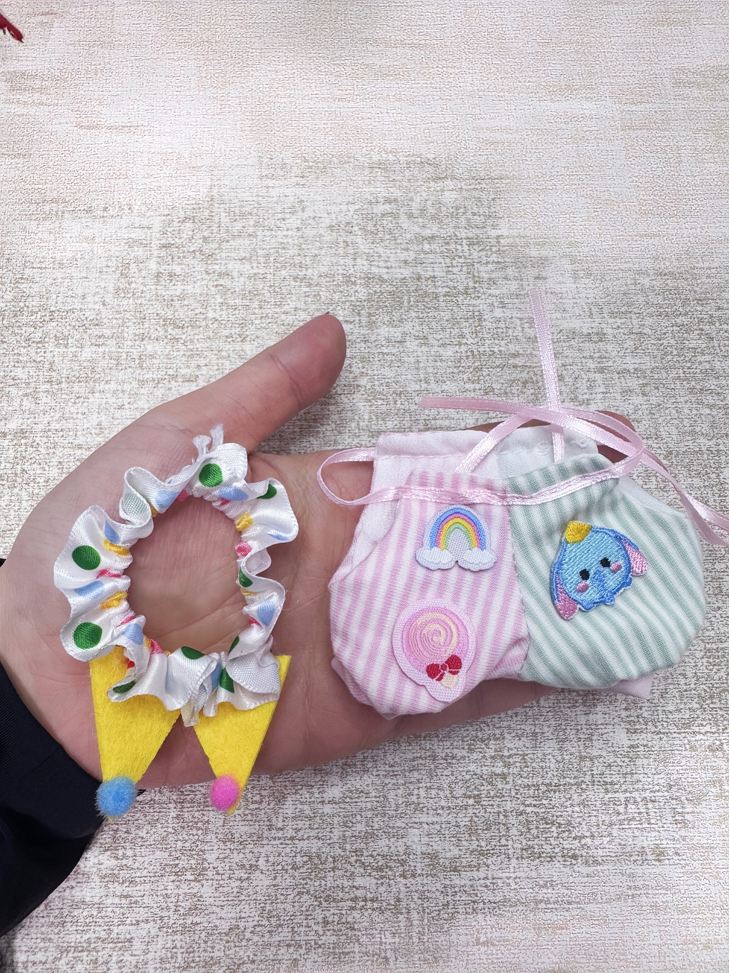 (NO Doll)Doll Outfit Clothes Set for 17cm Dolls, Hand-Knit Fashion Finished Christmas Doll's sweater for Dolls Accessories