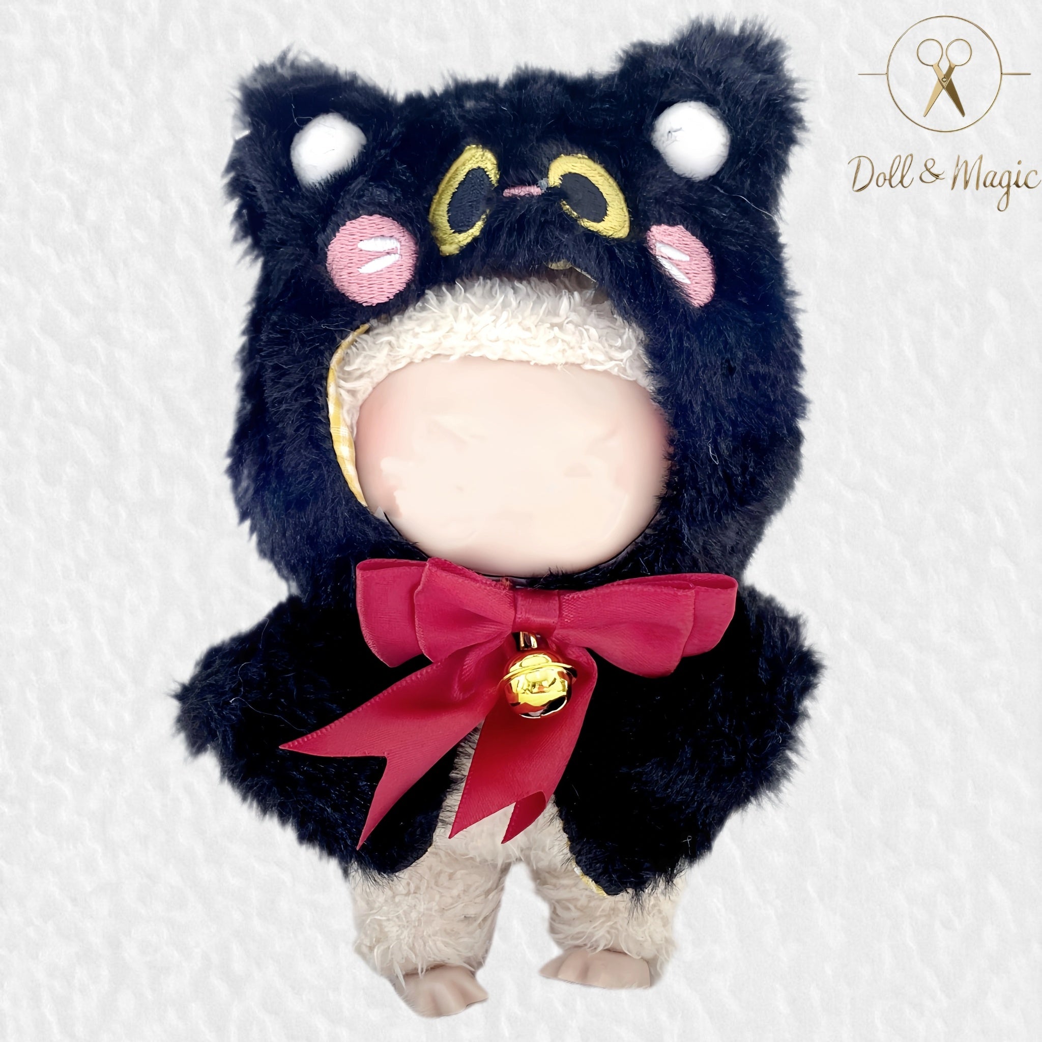 (NO Doll)Doll Outfit Clothes Set for 17cm Dolls, Hand-Knit Fashion Finished Christmas Doll's sweater for Dolls Accessories