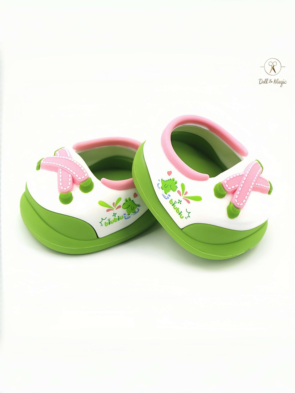 Steady Steps Standable 20cm Cotton Doll Sneakers | Cute Bunny & Bow First-Walker Shoes