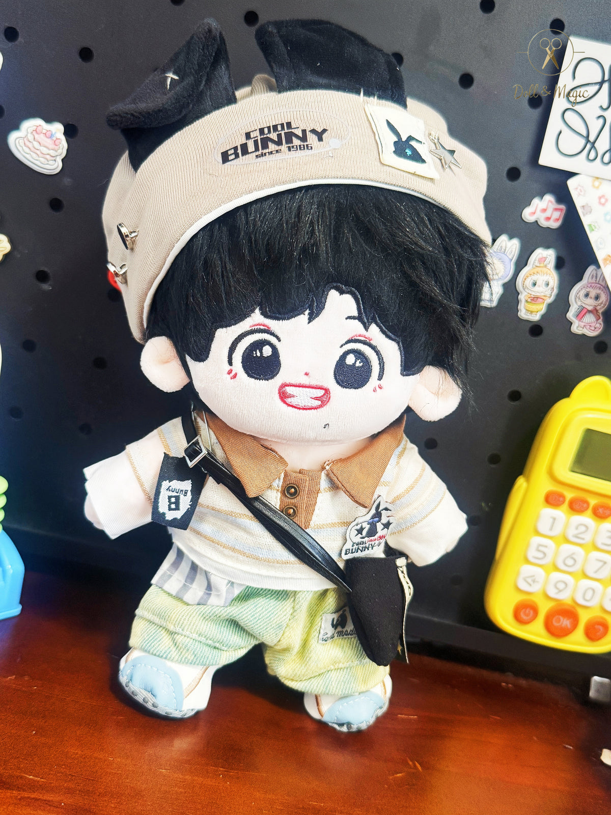 20cm Doll Clothes 5PCS Set – Kawaii Casual Outfit with Accessories, Perfect Gift for Plush Doll Lovers (No Doll)