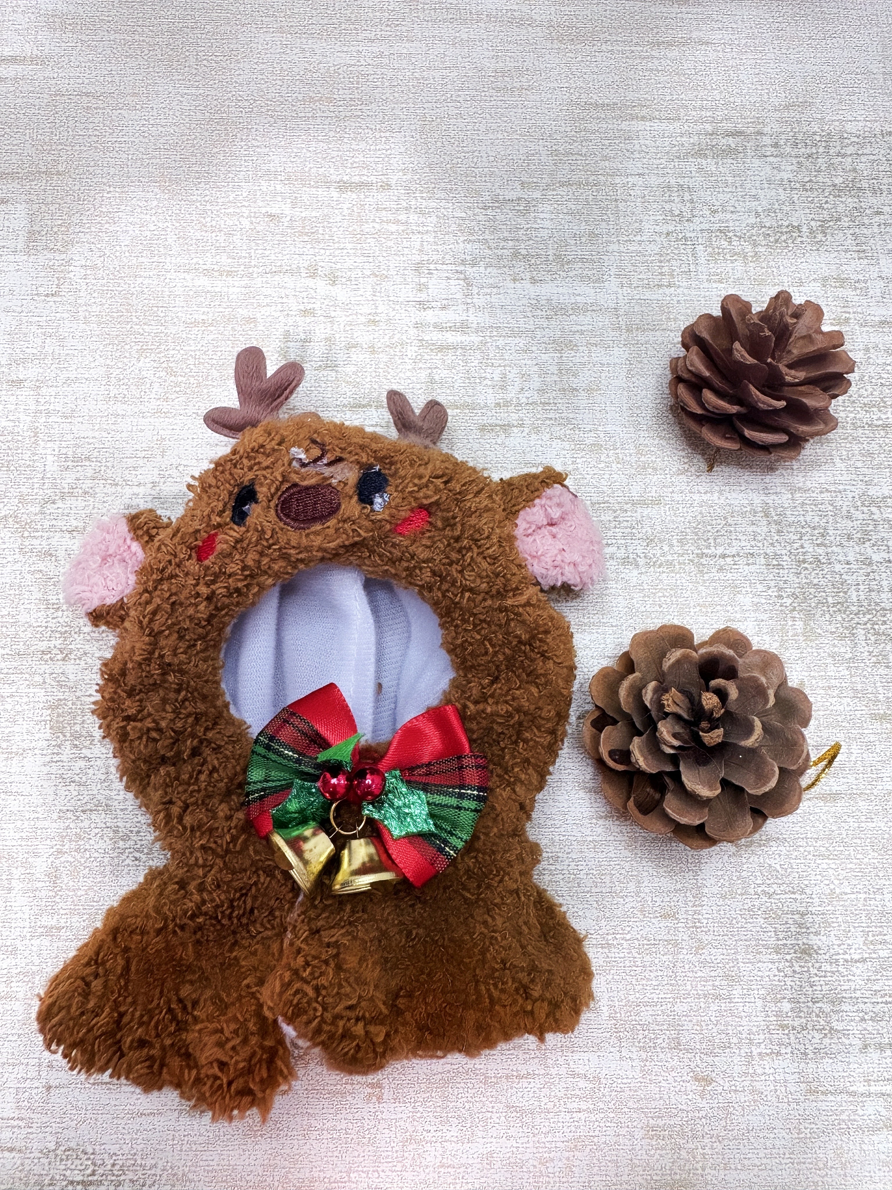 (NO Doll)Doll Outfit Clothes Set for 17cm Dolls, Hand-Knit Fashion Finished Christmas Doll's sweater for Dolls Accessories